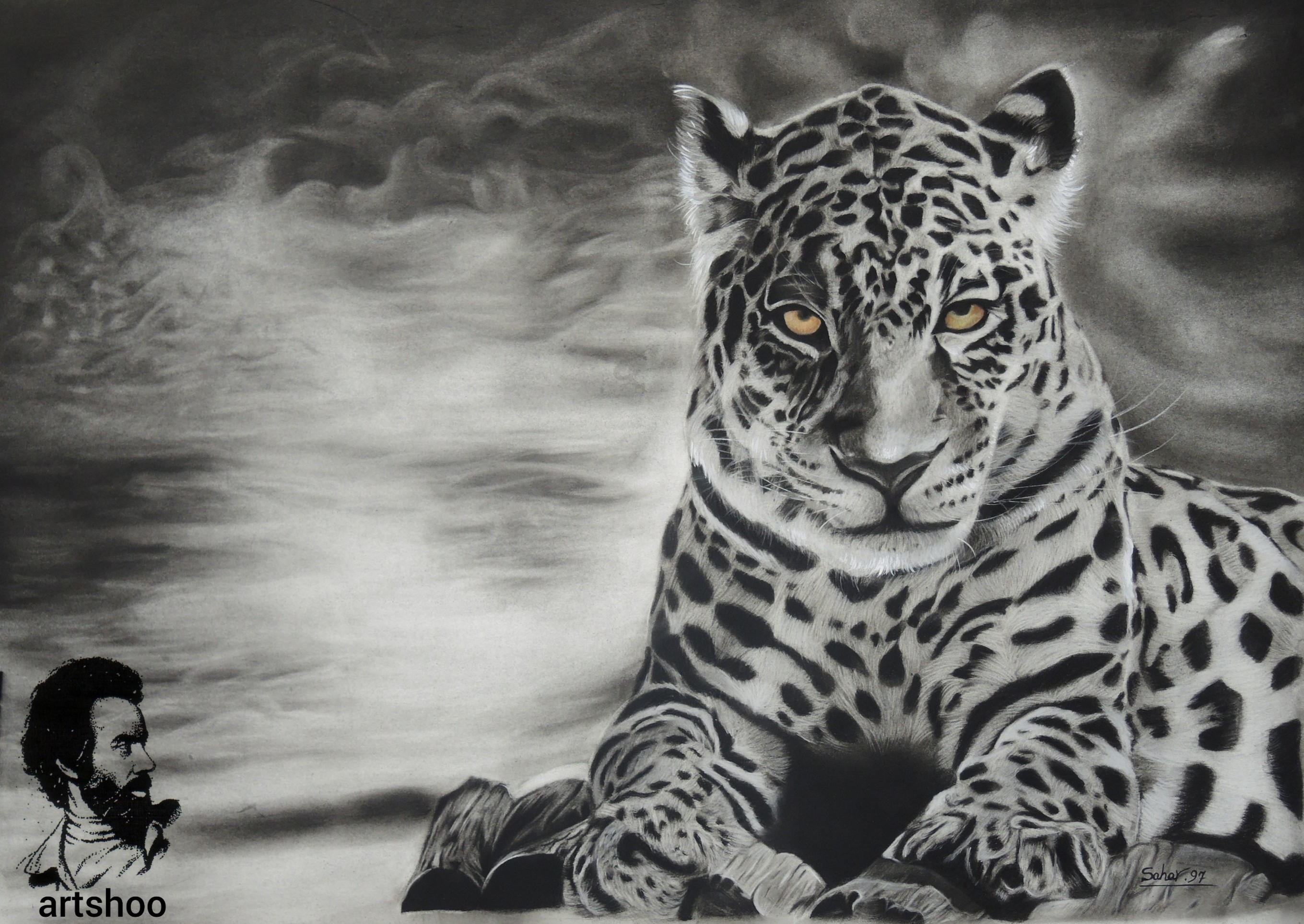 نقاشی سیاه قلم